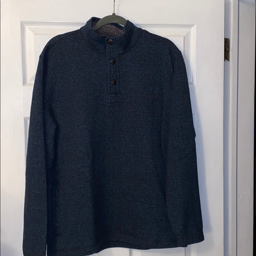 G.H. Bass Sweater Fleece Button Mock